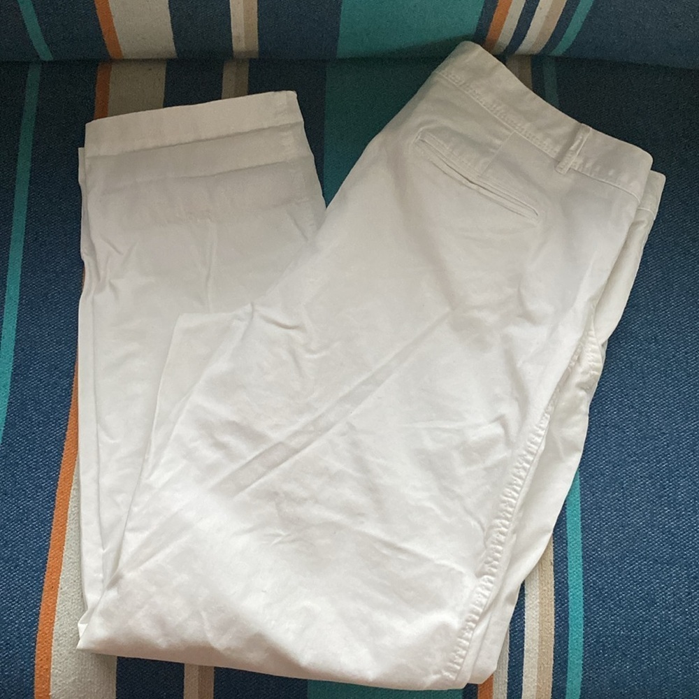 Banana Republic City Chino, white pants size 14 - Picture 6 of 8